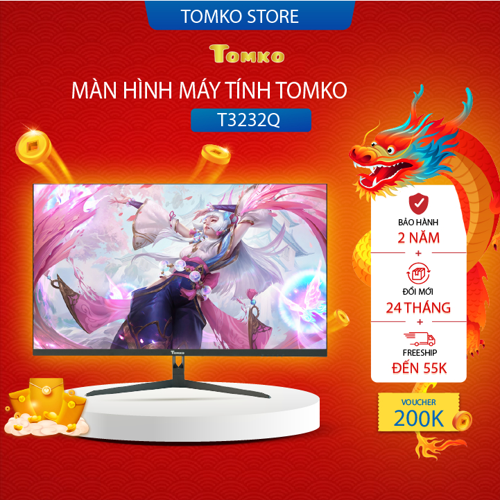 Màn Hình Máy Tính Tomko 22 32 inch Tấm nền VA IPS Bảo Hành 36 tháng