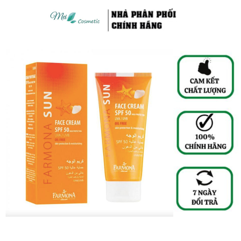 Kem Chống Nắng Farmona Sun Face Cream Oil Free Spf50 Cho Da Dầu Mụn