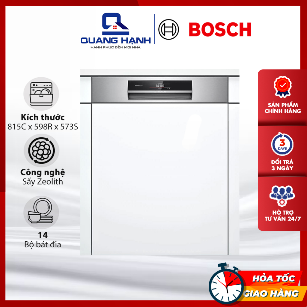 Máy rửa bát Bosch SMI8YCS03E Serie 8 14 bộ công nghệ AI Shopee Việt Nam