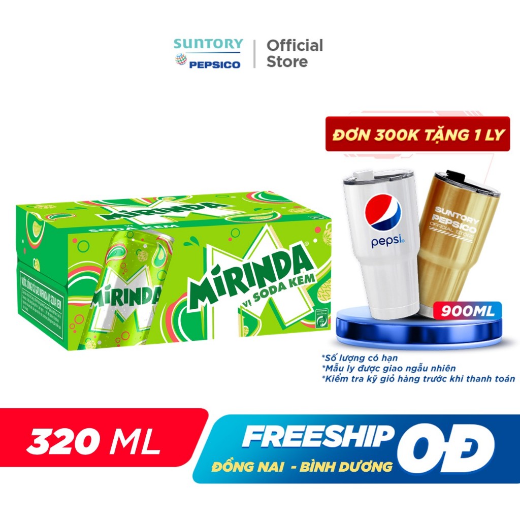 Th Ng Lon N C Ng T C Gaz Mirinda Soda Kem Ml Lon Shopee