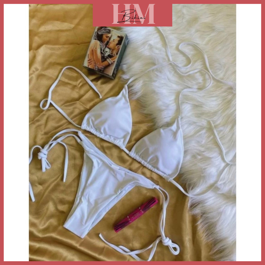 Hàng Sẵn bikini đồ bơi nữa tam giác quần dáng lọt khe Shopee Việt Nam