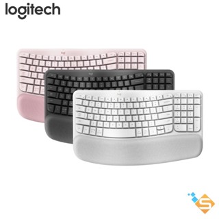 Bàn phím không dây Bluetooth Công thái học Logitech Wave Keys Windows