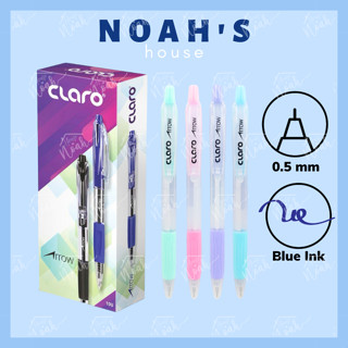 NOAH S HOUSE Hộp Bút Viết Bi CLARO ARROW PASTEL Ball Pen Ngòi 0 5mm