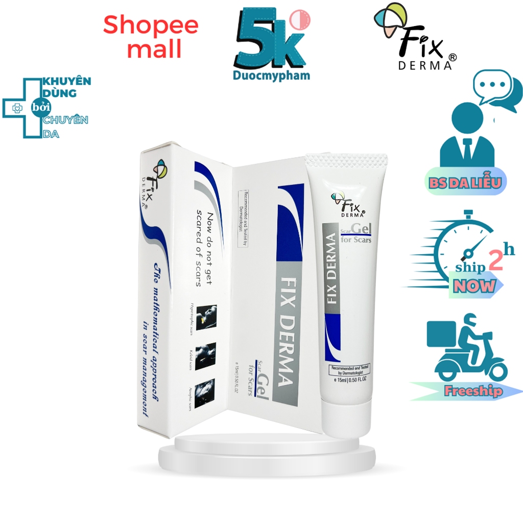 Gel Giúp Mờ Sẹo Fixderma Scar Gel 7ml 15ml Shopee Việt Nam