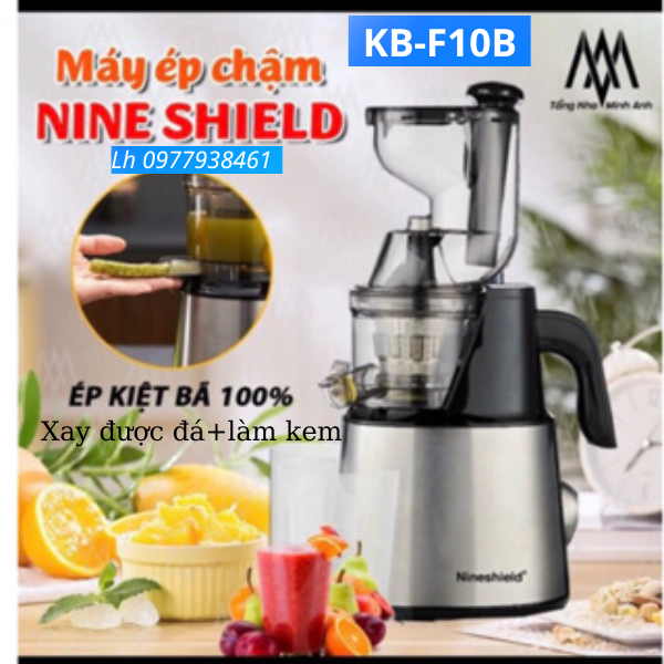 Máy Ép Chậm Nineshield KB F10B Mạnh Mẽ Ép Kiệt Nước Bền Bỉ Máy