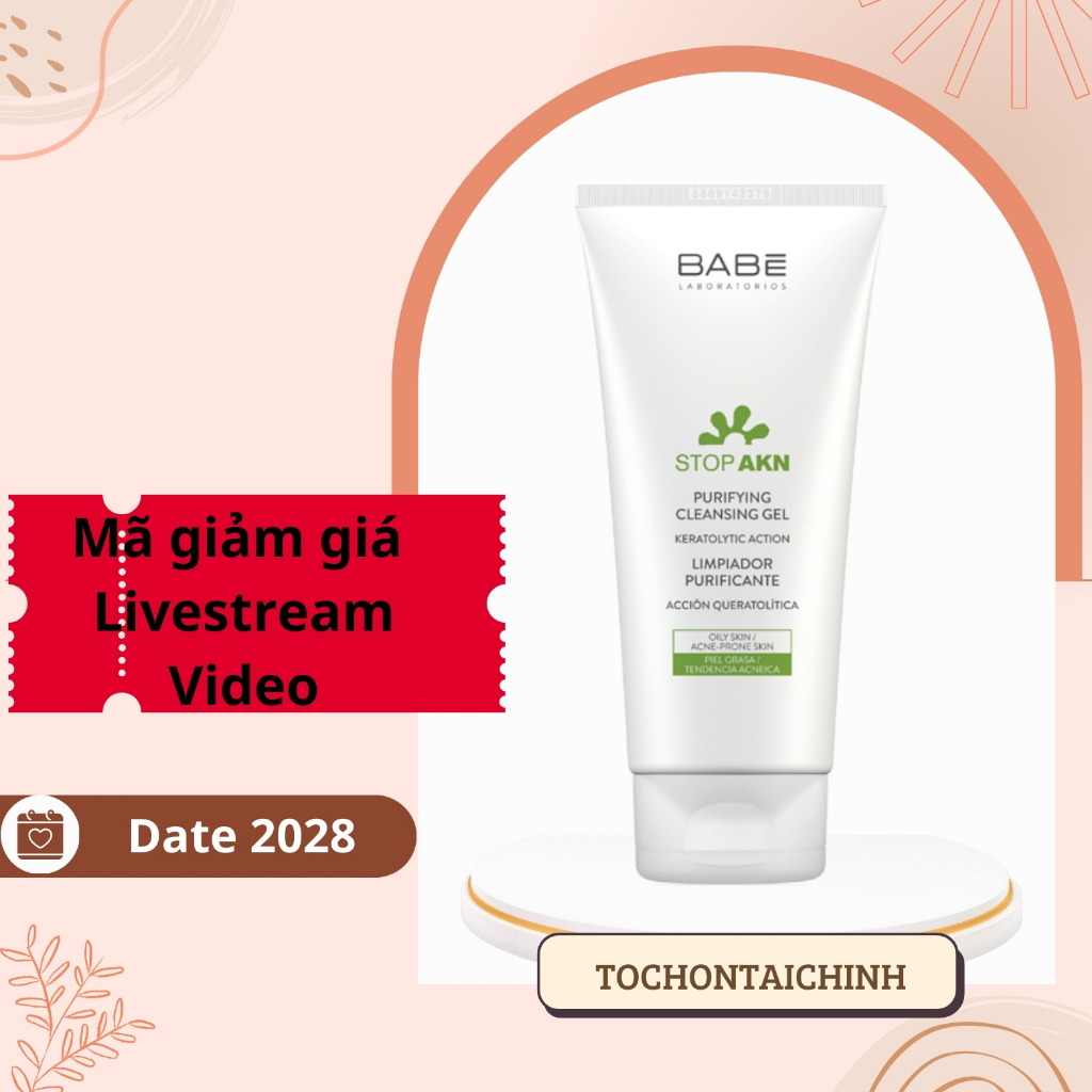 S A R A M T Babe Stop Akn Purifying Cleansing Gel Shopee Vi T Nam