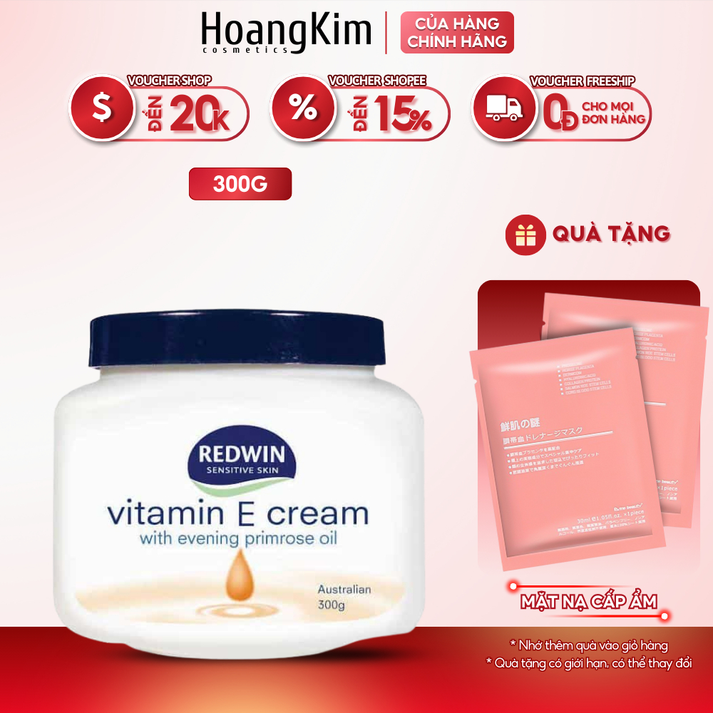 Kem dưỡng ẩm toàn thân Redwin Body Lotion with Vitamin E 300g Shopee