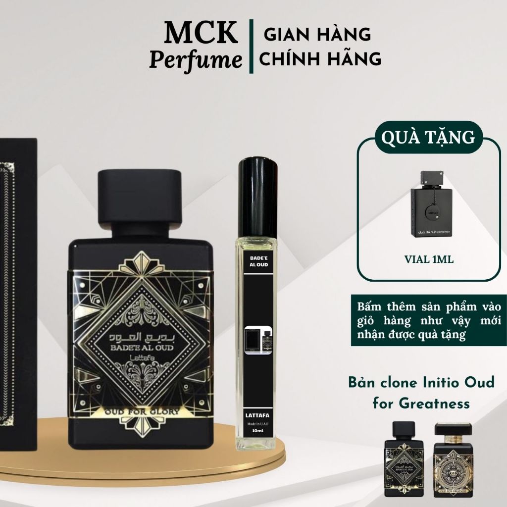 N C Hoa Nam Lattafa Badee Al Oud For Glory Edp Ml Mck Perfume