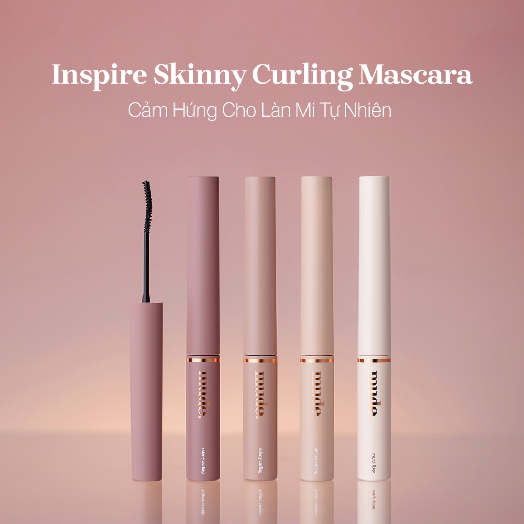 Mascara Chuốt Cong Dài Dày Mi Tự Nhiên mude Inspire Skinny Curling