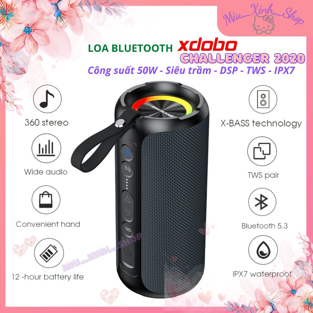 Chính hãng Loa Bluetooth Xdobo Challenger 2020 50W Siêu Trầm hay hơn