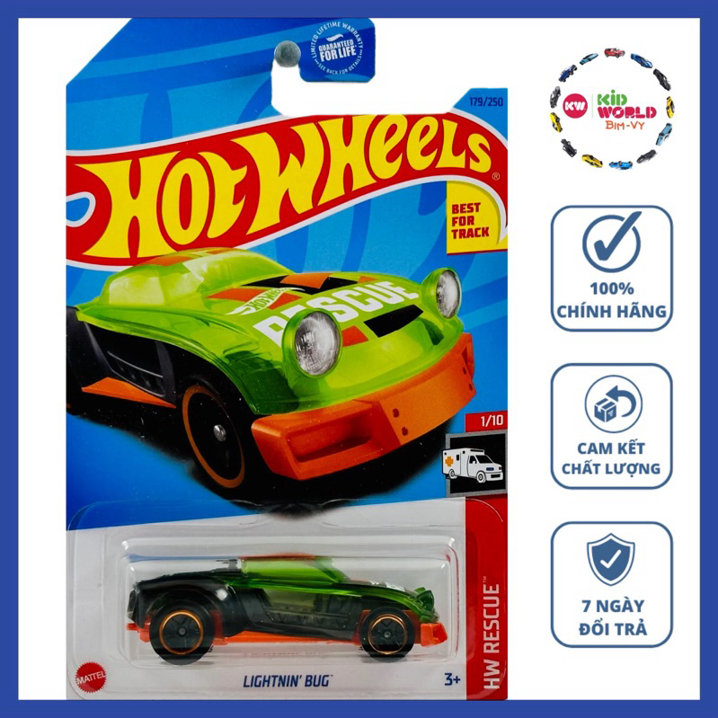 Xe mô hình Hot Wheels basic Lightnin Bug HKJ18 Shopee Việt Nam