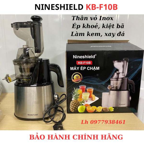 Máy ép chậm hoa quả Nineshield KB F10B công suất lớn Máy ép trái cây