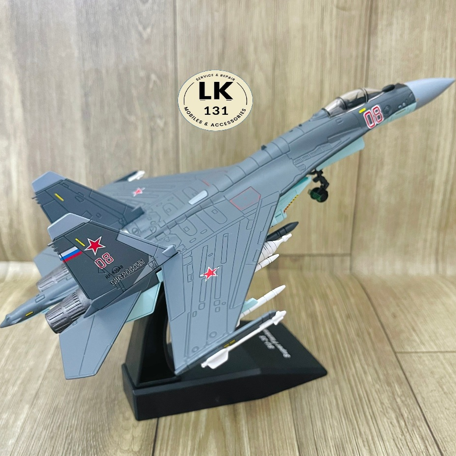 Mô Hình Máy Bay Chiến Đấu Sukhoi SU 35 Super Flanker Tỉ Lệ 1 100 Phản