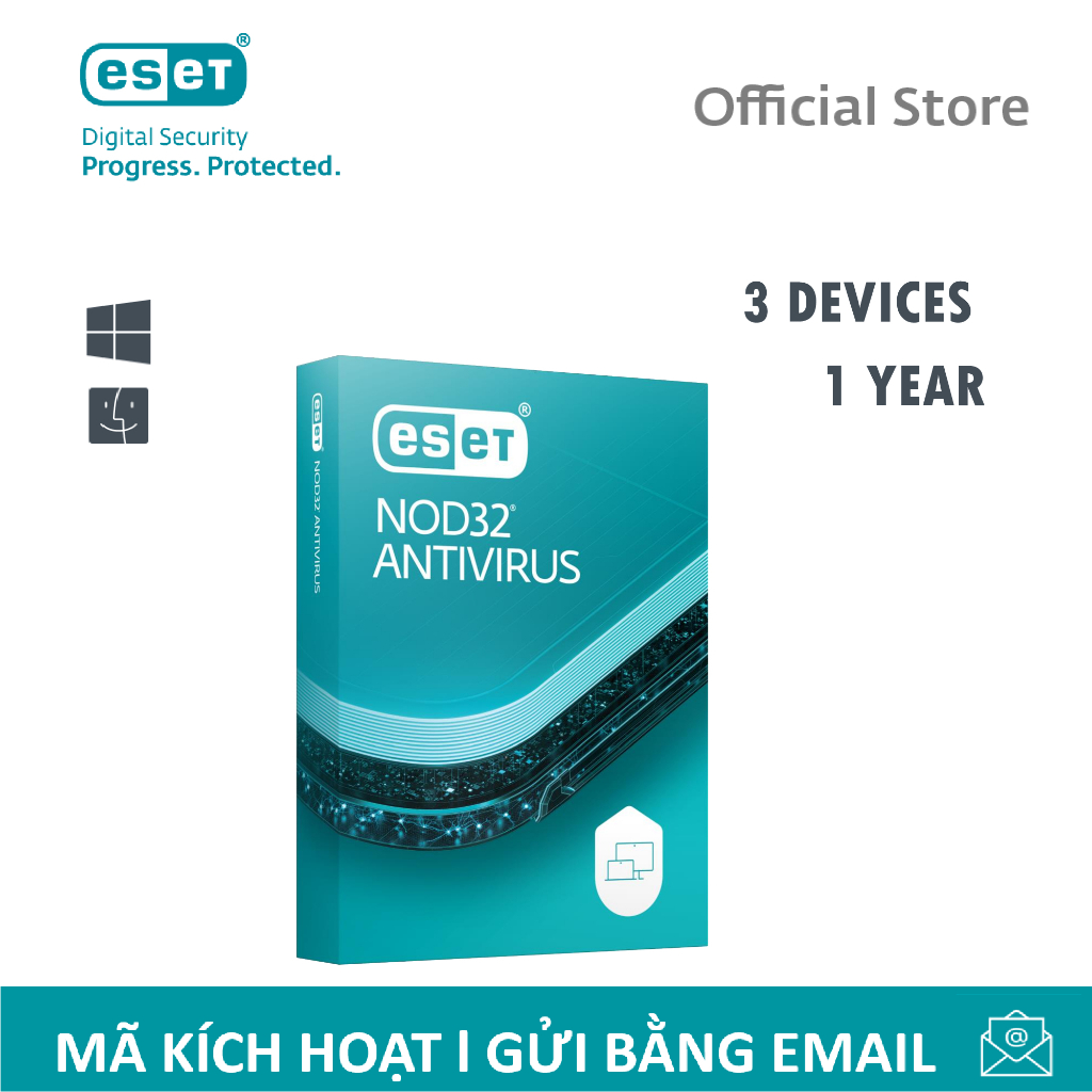 Phần mềm diệt virus ESET NOD32 Antivirus Hàng Chính Hãng Shopee