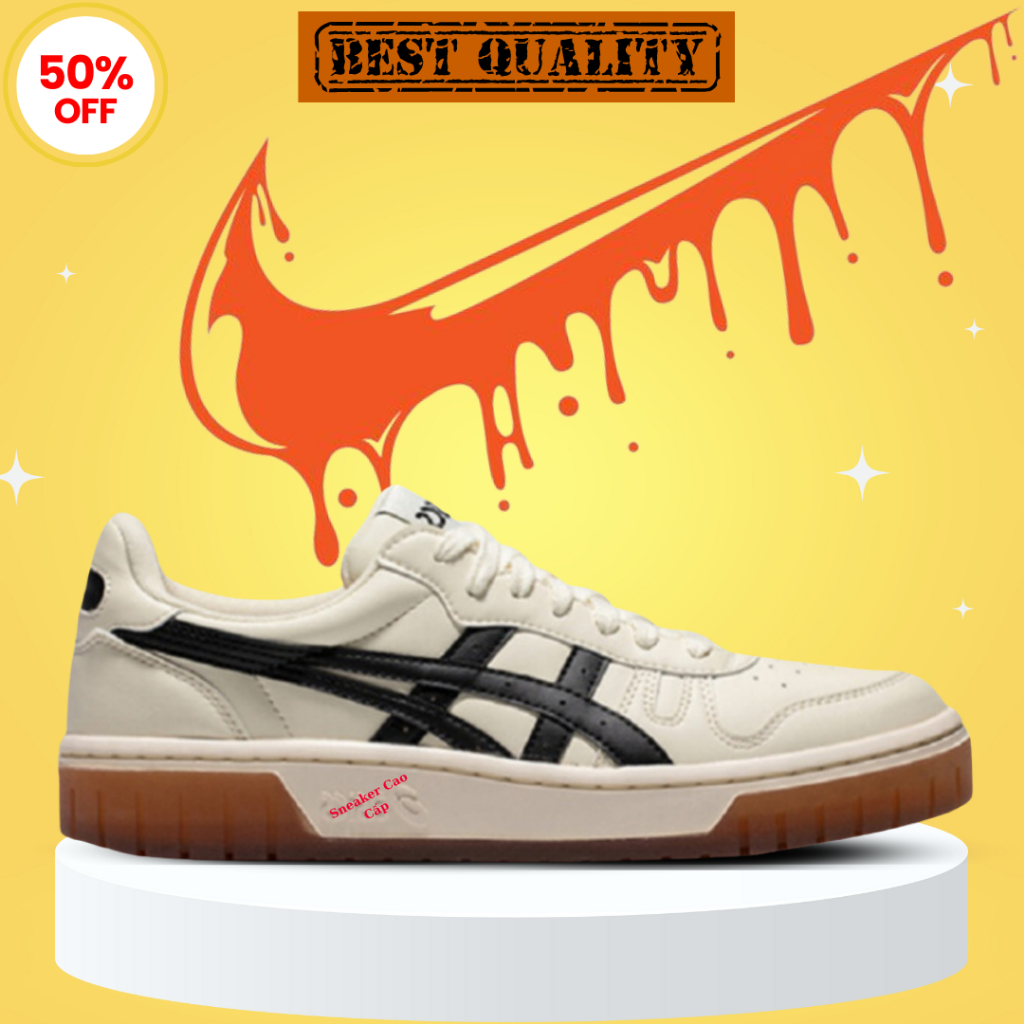 Gi Y Th Thao Asics Court Mz Cream Black Gum M U M I Nh T H T Trend