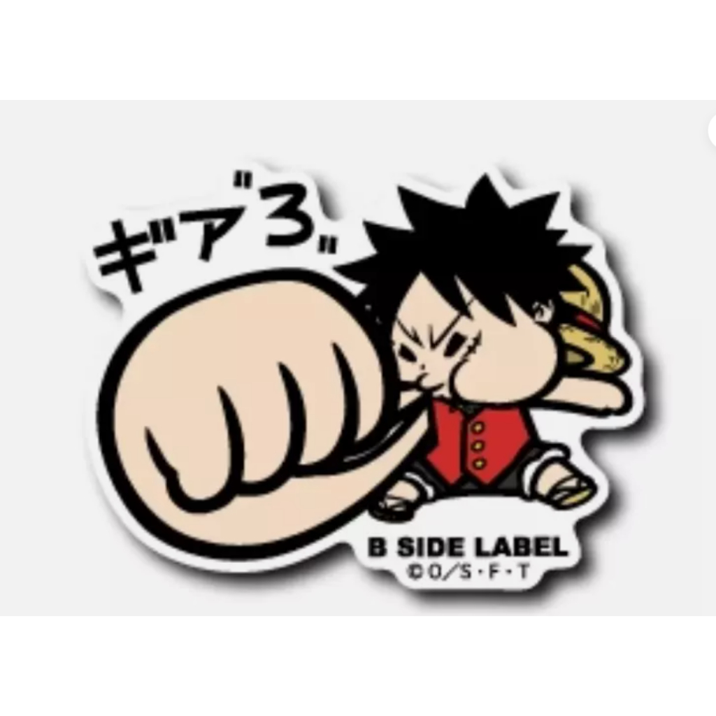 Direct From Japan B Side Label Sticker Onepiece One Piece Luffy