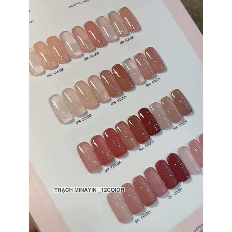 Set thạch 12 màu tông hồng nude Shopee Việt Nam