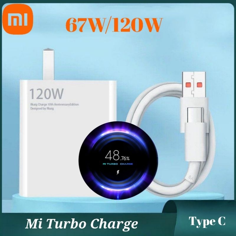 Bộ Sạc Nhanh 67W 120W Xiaomi Type C Mi Turbo Charge Shopee Việt Nam