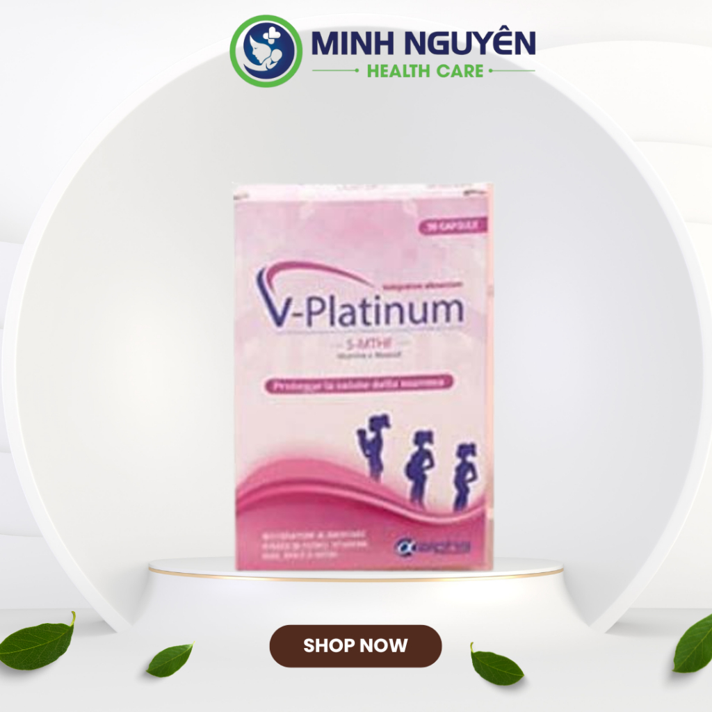 V Platinum 5MTHF Bổ sung Sắt vitamin C vitamin E axit Folic từ 5