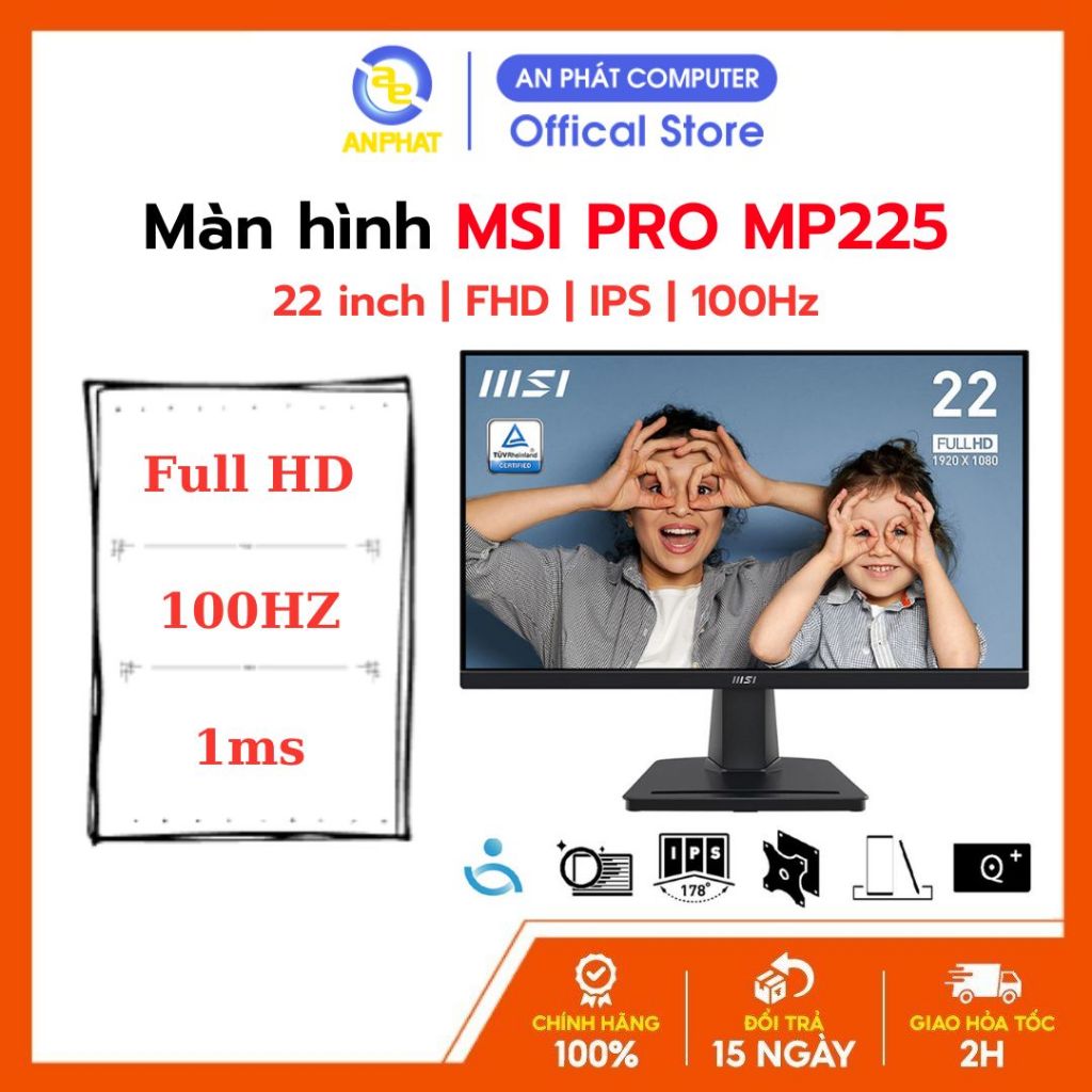 M N H Nh Gaming Msi Pro Mp Inch Ips Fhd Hz Ms