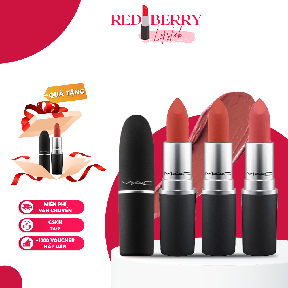 Son Thỏi MAC Matte Lipstick 3g Chất Lì Chính Hãng Full Bảng Màu Hot