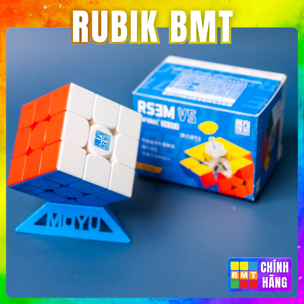 Rubik 3x3 Moyu RS3m V5 Magnetic Ballcore UV 2023 Rubik Có Nam Châm