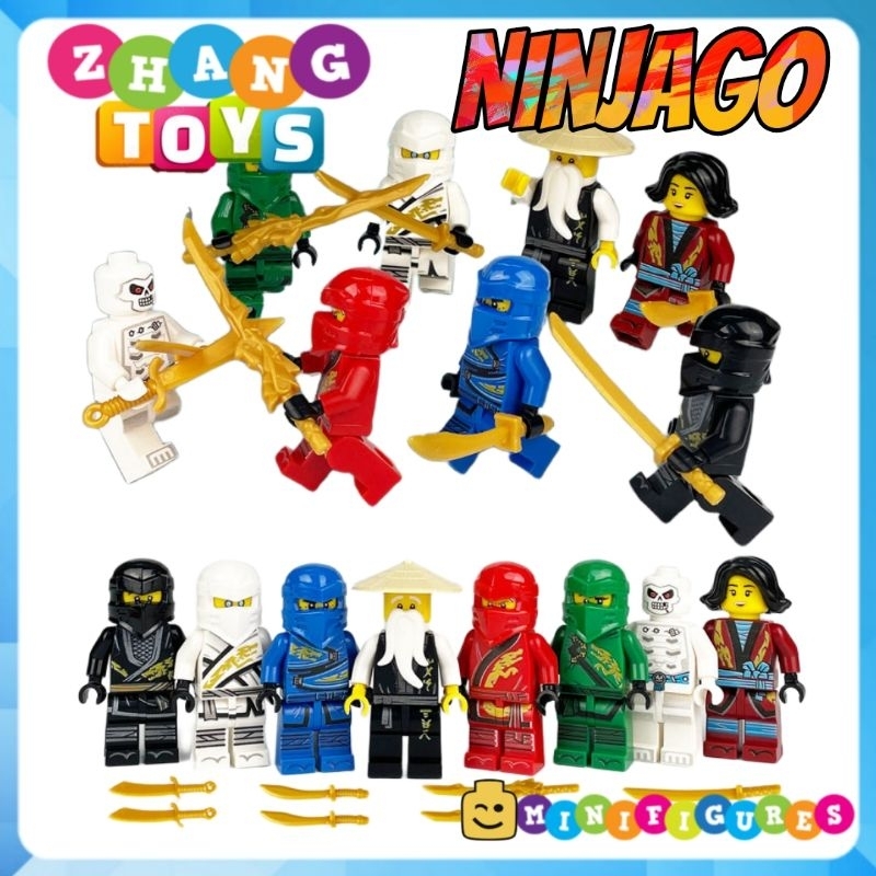 Đồ chơi Ninjago Season 1 Kai Cole zane Jay Nya Lloyd Wu Minifigures