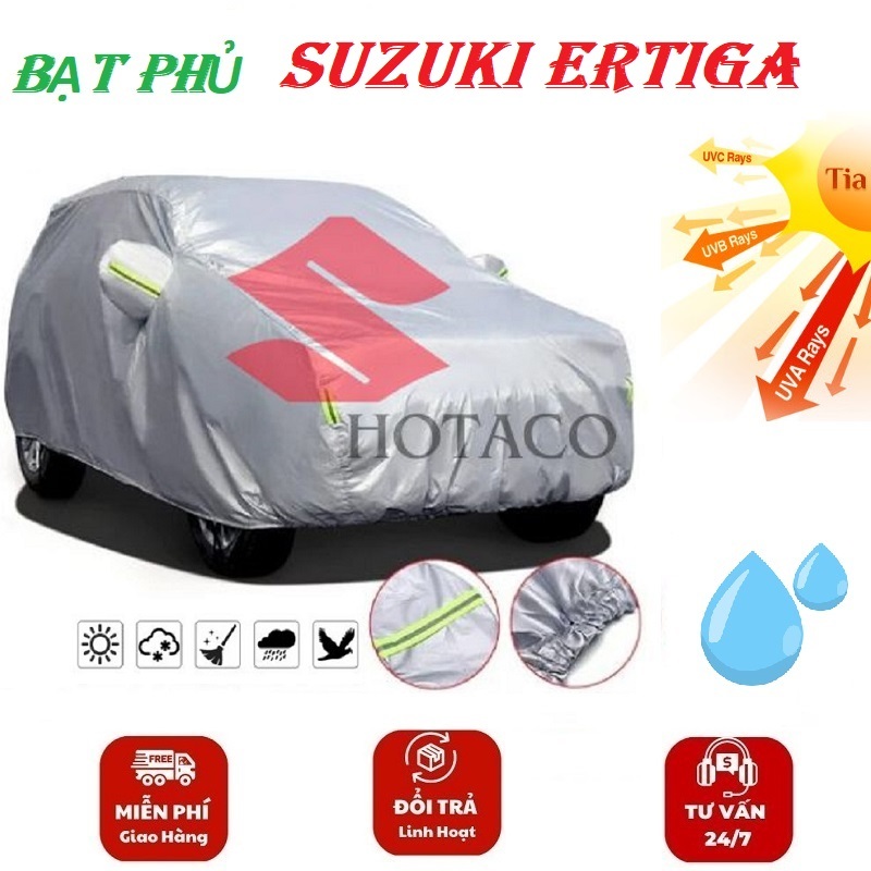 BẢO HÀNH THÁNGBạt phủ ô tô áo trùm xe bạt che nắng mưa VẢI DÙ cho xe SUZUKI ERTIGA XL