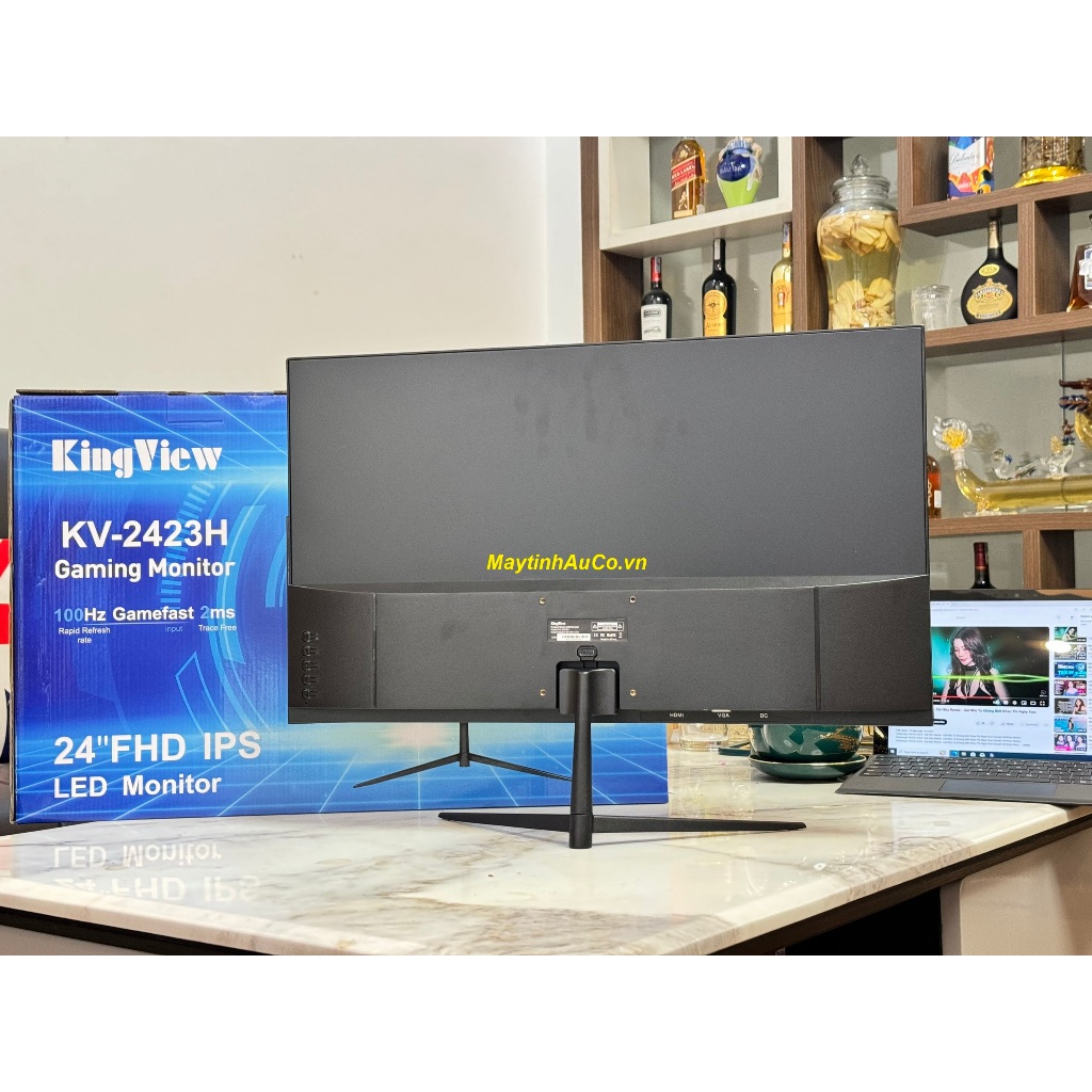 Màn Hình Máy Tính Kingview 24inch KV 2423H 100Hz Phẳng IPS Tràn