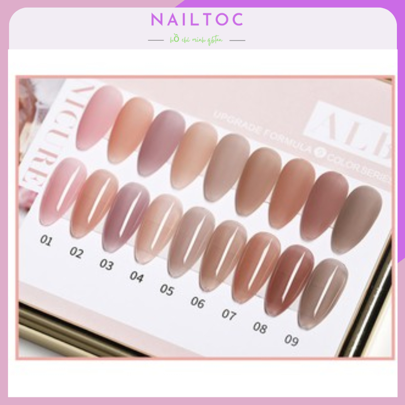 Sơn Gel Thạch Tông nude AS Mẫu Mới Chai Đỏ Mã ALB ml Chính Hãng