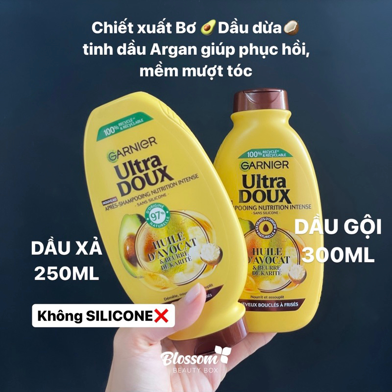 Bộ dầu gội xả GARNIER phục hồi tóc hư tổn và chẻ ngọn Shopee Việt Nam