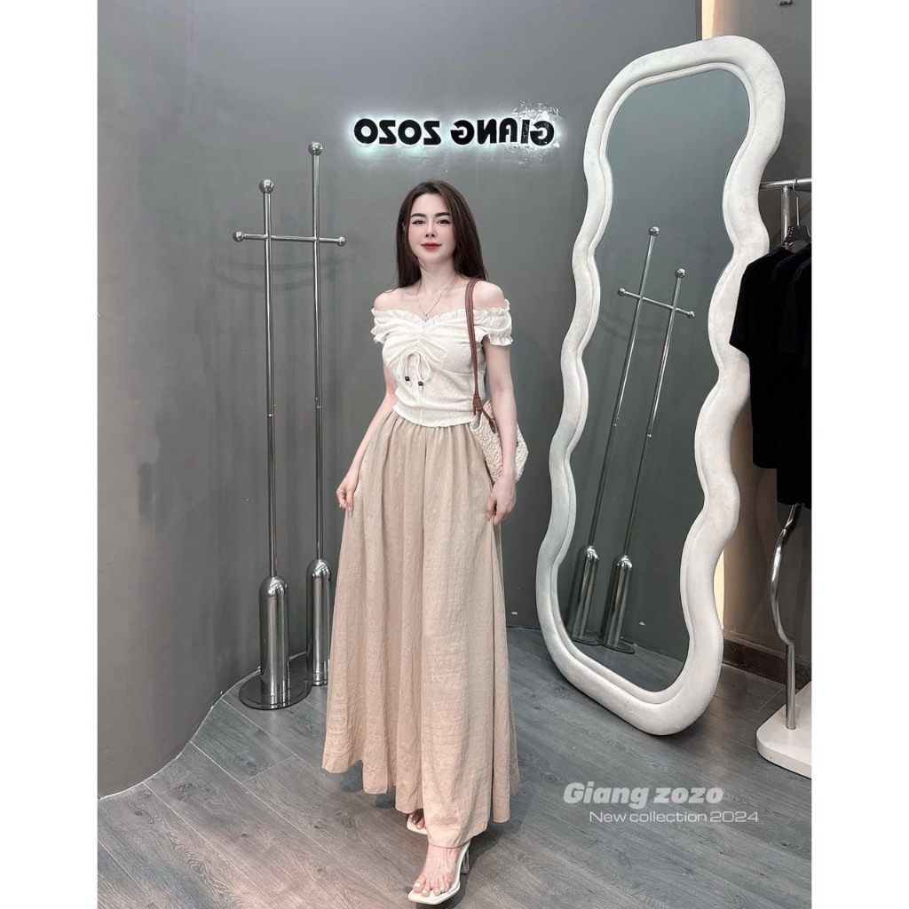 SET ÁO NHÍU NGỰC TRỄ VAI Q SUÔNG NUDE Shopee Việt Nam