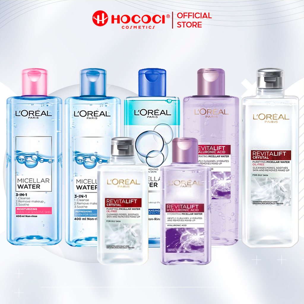 Nước Tẩy Trang Loreal làm sạch cho mọi loại da L Oreal Paris 3 in 1