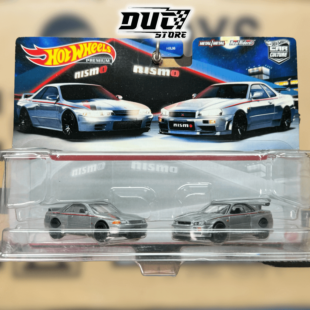 ducstore Xe mô hình HCY75 Hot Wheels Premium Car Culture 2 Packs NISMO Nissan Skyline GT R R34