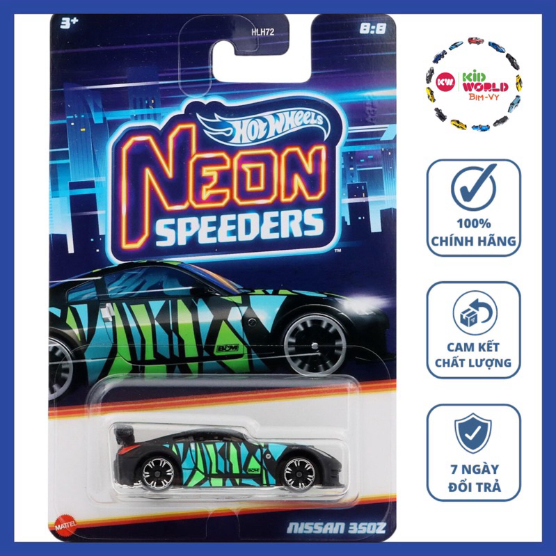 Xe mô hình Hot Wheels Neon Speeders Series Nissan 350Z HRW74 Shopee