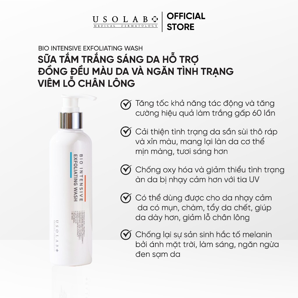 Kem Tr Ng Body Usolab Bio Tone Up Whitening Body Mask Gi P L M Tr Ng