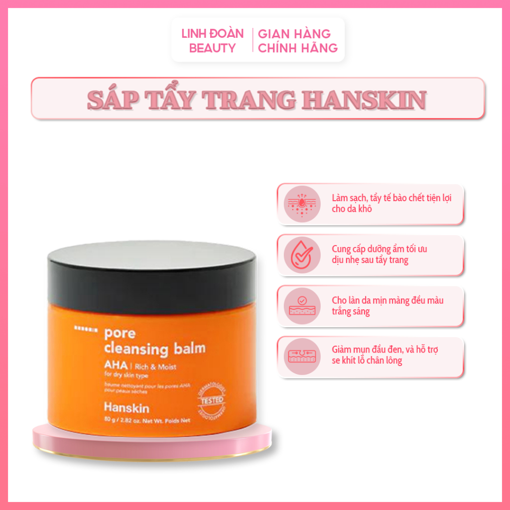 Sáp Tẩy Trang Hanskin Tẩy Trang Sáp Linh Đoàn Beauty Pore Cleansing