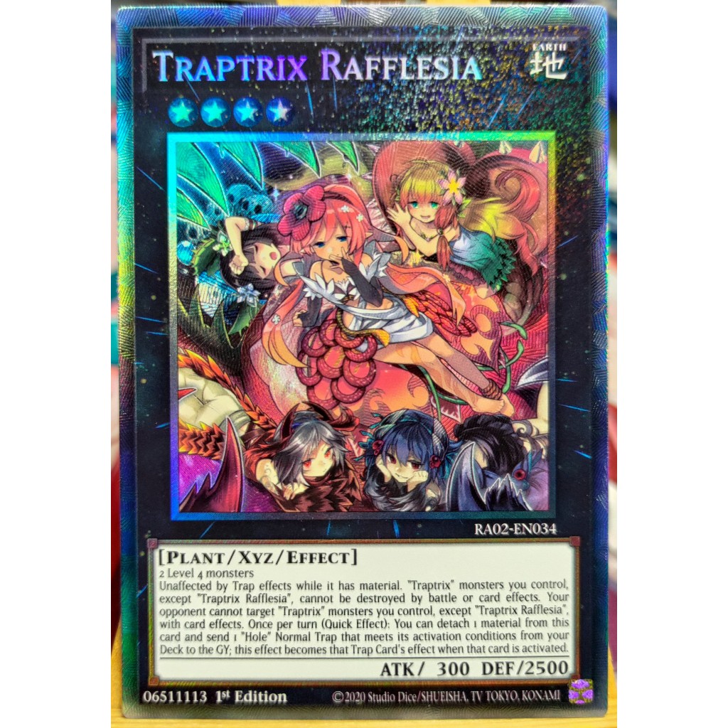 KW2 Yugioh EN UK Waifu Thẻ bài Traptrix Rafflesia RA02 EN034