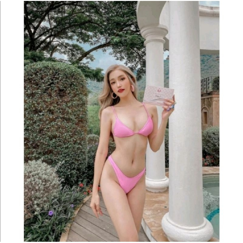 Bikini Lọt Khe Đi Biển Siêu Tây Sexy Tanning Nâu Tây Shopee Việt Nam