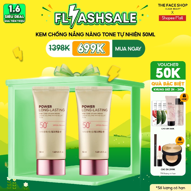 Voucher K Duy Nh T Combo Kem Ch Ng N Ng Thefaceshop Power