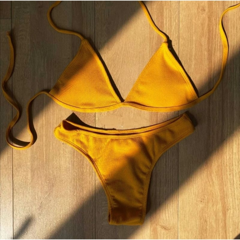 Bikini Tam Giác Lọt Khe Siêu Tây Tanning Đi Biển Siêu Sexy Shopee