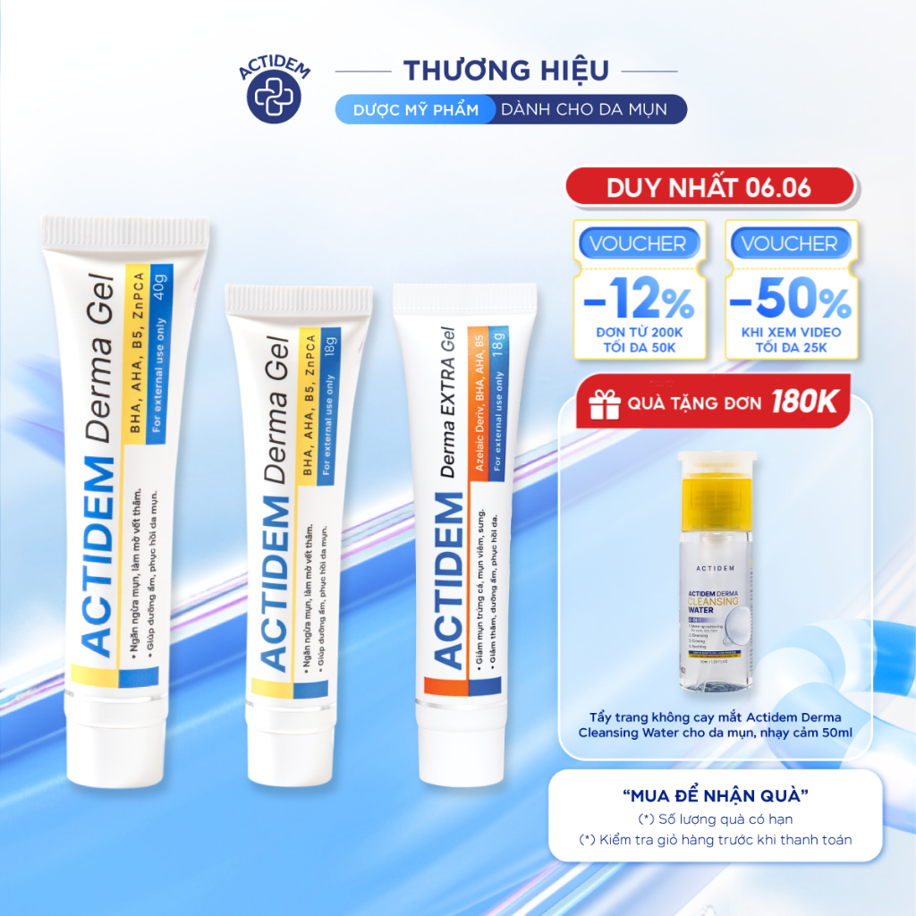 Gel Gi M M N Actidem Derma Gel Gr Shopee Vi T Nam