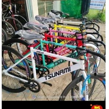 Xe đạp fixed gear single speed nhiềumàu size M khung thép Shopee