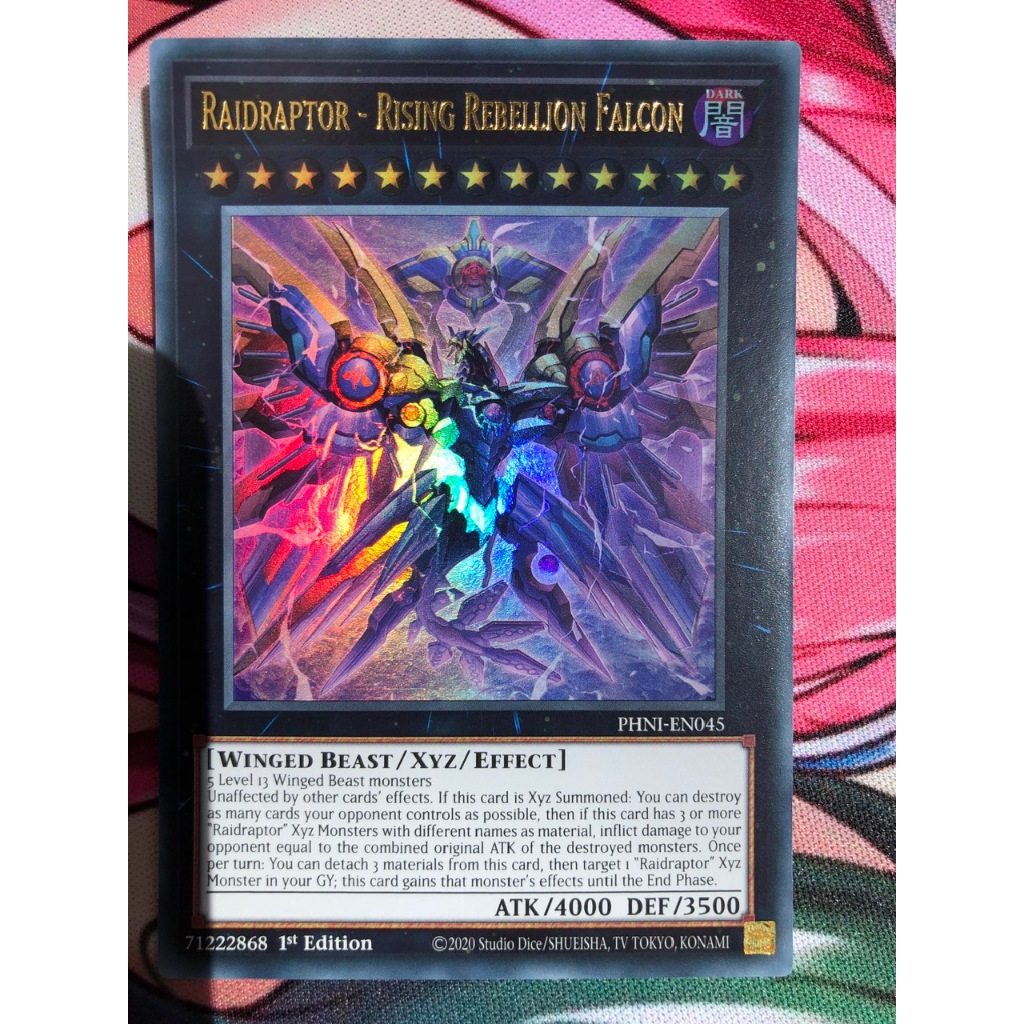 Thẻ bài Yugioh TCG UK Raidraptor Rising Rebellion Falcon PHNI