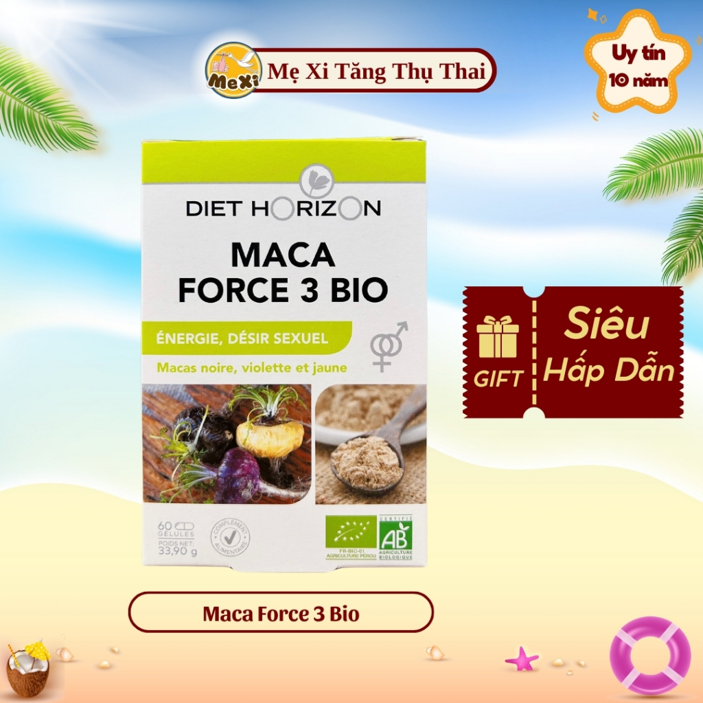 Viên Uống Maca Force 3 Bio tăng thụ thai niêm mạc đẹp hỗ trợ tăng