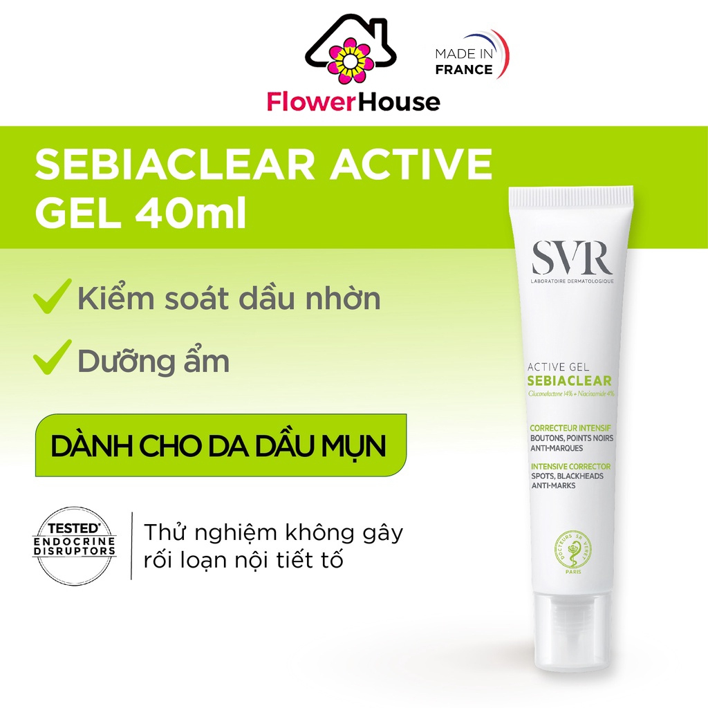 Kem dưỡng giảm mụn ngừa thâm SVR SEBIACLEAR ACTIVE GEL 40ml Shopee