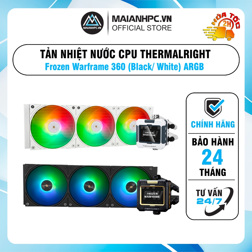 T N Nhi T N C Aio Thermalright Frozen Warframe Black White Argb