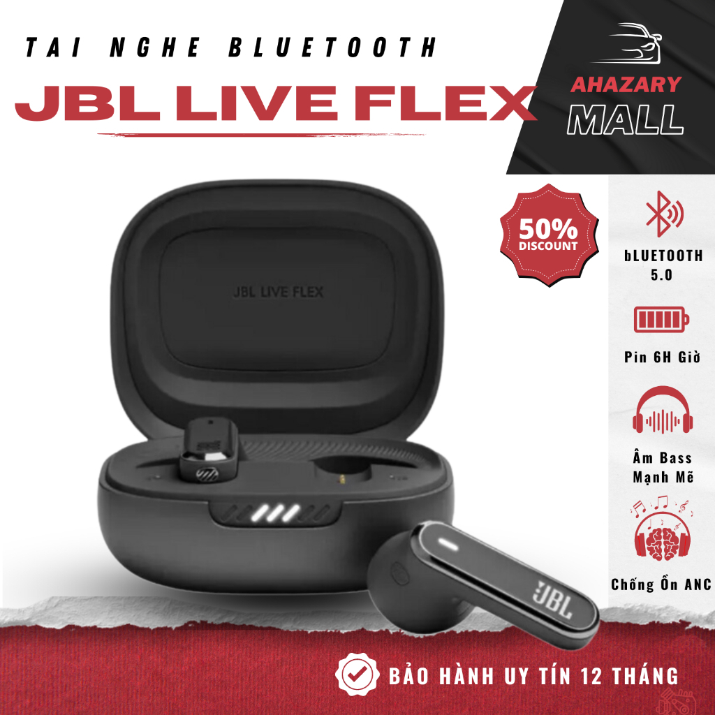 Tai Nghe Bluetooth Jbl Live Flex C Ng Ngh Jbl Signature Sound Ch Ng