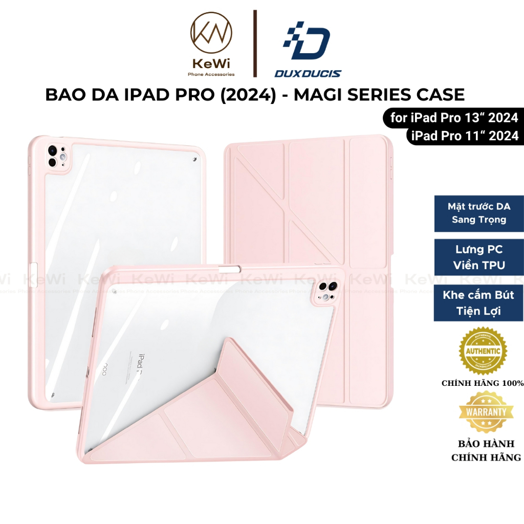 Bao Da Dux Ducis iPad Pro 2024 13 11 Magi Series Case Tự Động Tắt