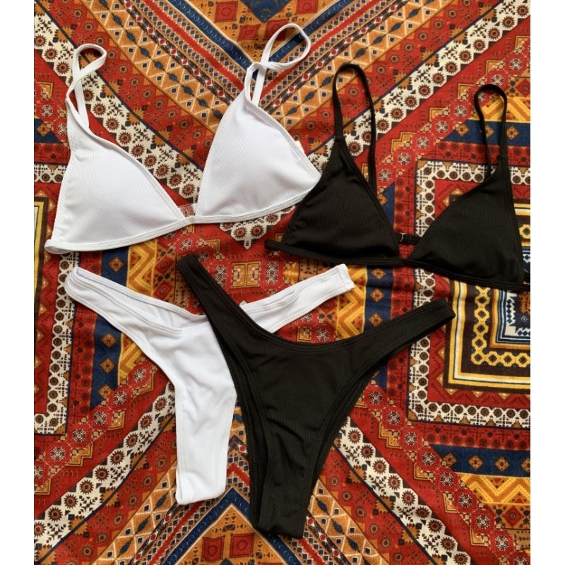 Bikini Tam Giác Lọt Khe Siêu Tây Tanning Đi Biển Siêu Sexy Shopee